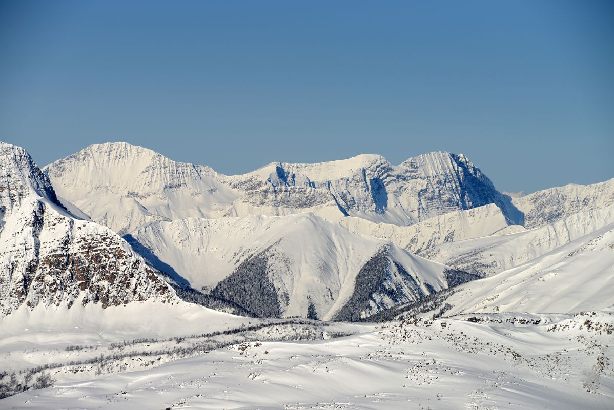 09O Hawk Ridge, Floe Peak From Lookout Mountain At Banff Sunshine Ski Area